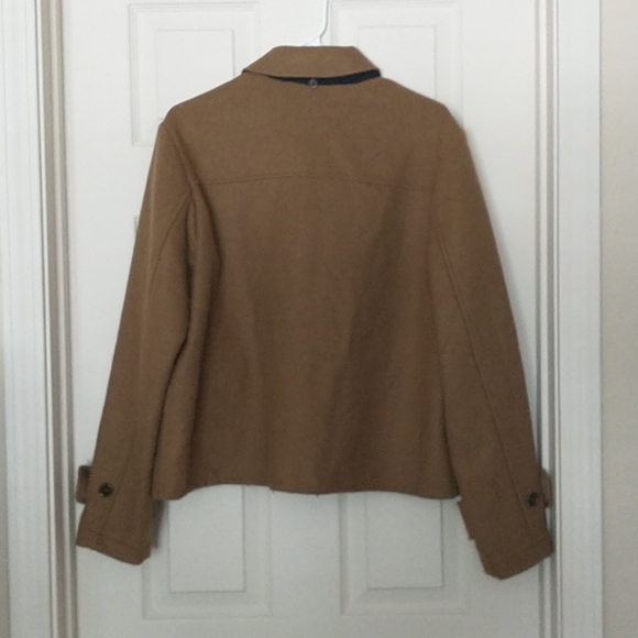 Lands End Wool Coat w/ Wooden Toggle Rope Closure - Picture 5 of 9